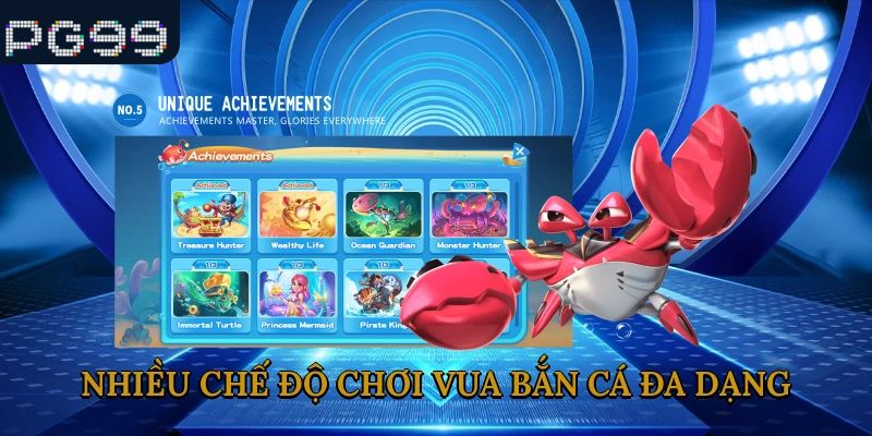 Nhiều chế độ chơi đa dạng